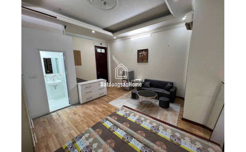 Cho thuê căn hộ Studio 40m2, ngõ Láng Trung, ngõ rộng, 2 ô tô tránh, Full đồ vào ở ngay 6tr5